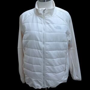 North Face Shelter Cove Hybrid Jacket Women's Size 3X Ivory Windproof Full Zip